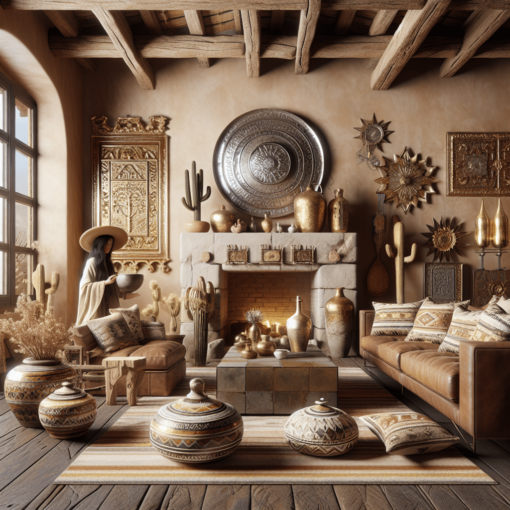 The Allure of Gold and Silver Accents in Southwestern Interior Design