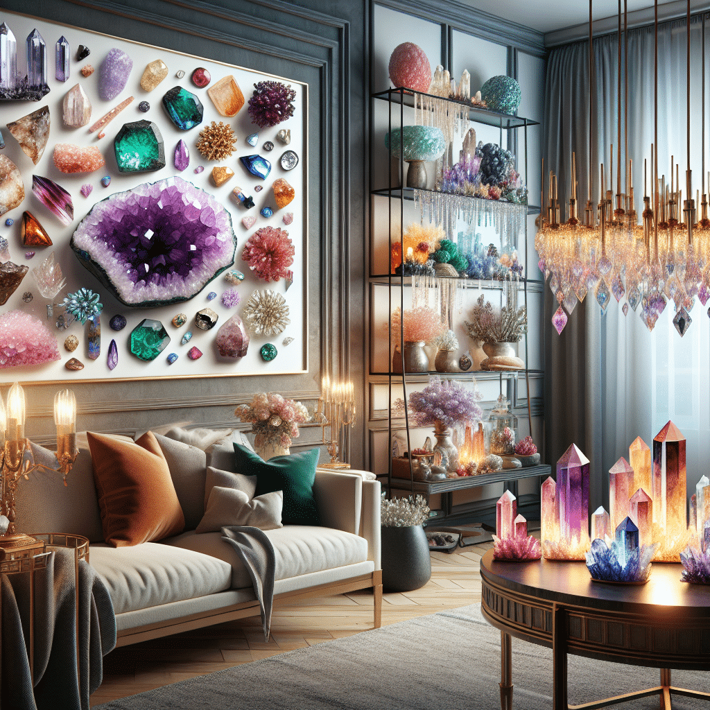 Gemstones and Crystals as Decor Accent Pieces