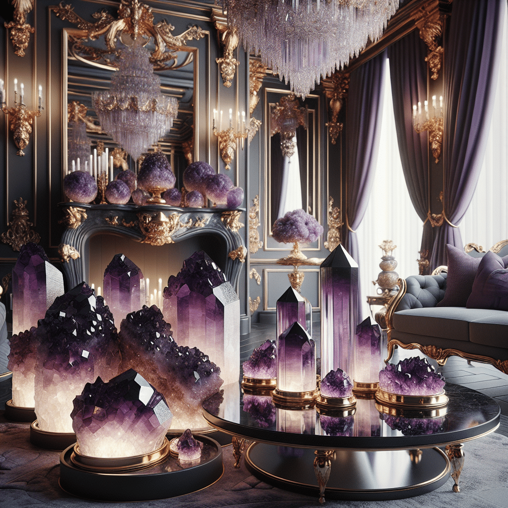 The Allure of Amethyst: Decorating with Purple Gemstones