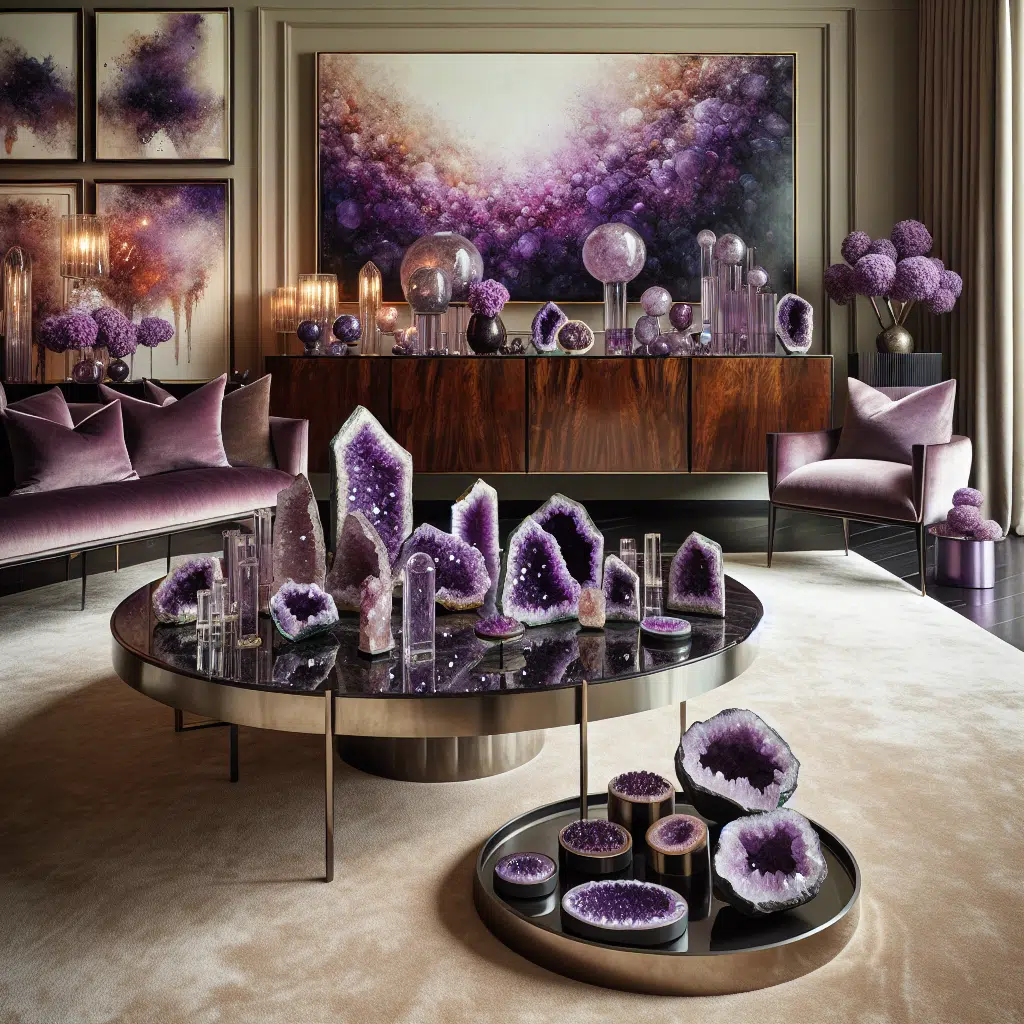 The Allure of Amethyst Decor: Enhancing Spaces with Purple Gemstones